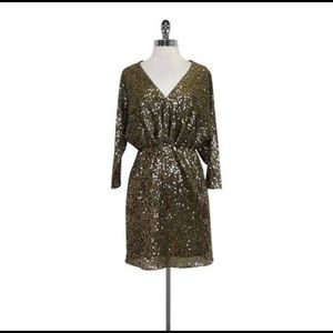Trina Turk Gold Sequin Dress NWOT